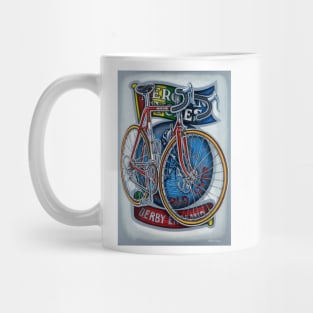 Mercian Flam Red Road Bicycle Mug